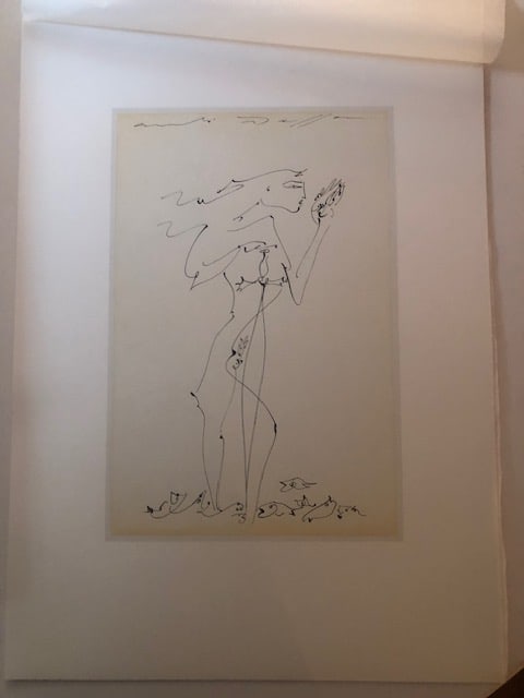 Andre Masson (1896-1987) Rare Lithograph 1981.: Title: Andre Masson (1896-1987) Rare Lithograph 1981. Description: 'Jeune fille d l'epee' 1960. Rare lithograph from 1981 portfolio curated by Carmine Benincasa for Seat Edizioni in