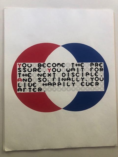 Gerald Laing (1936-2011) Screenprint With Poetry. (1 of 1)