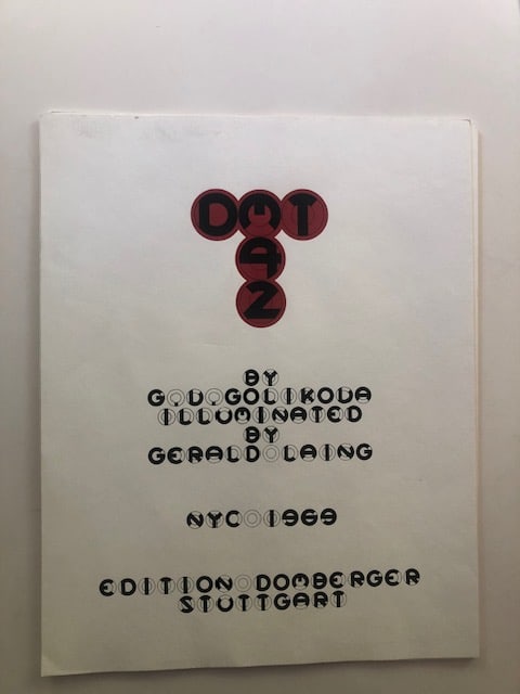Gerald Laing (1936-2011) Title Page Poems By G D Golikoja 1969 (1 of 1)