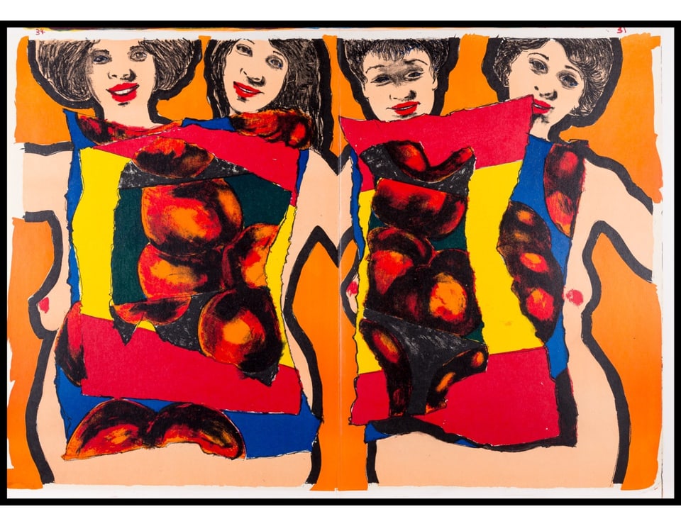 Alfred Leslie (1927-2023) 'Women' From 'One Cent Life' Original Lithograph. 1994: Title: Alfred Leslie (1927-2023) 'Women' From 'One Cent Life' Original Lithograph. 1994 Description: One Cent Life curated by Walasse Ting and Sam Francis brought together 28 of the best 20th Century