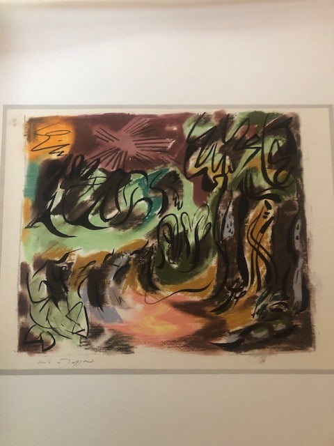 Andre Masson (1896-1987), Rare Lithograph 1981.: Title: Andre Masson (1896-1987), Rare Lithograph 1981. Description: L' etoile' 1946. Rare lithograph from portfolio curated by Carmine Benincasa for Seat Edizioni in Turin. Signed in