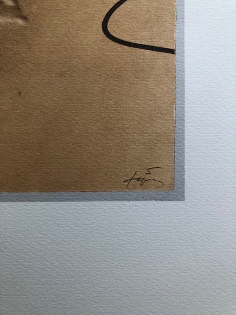 Antoni Tapies (1923-2012) Rare Numbered Lithograph 1982 - 2