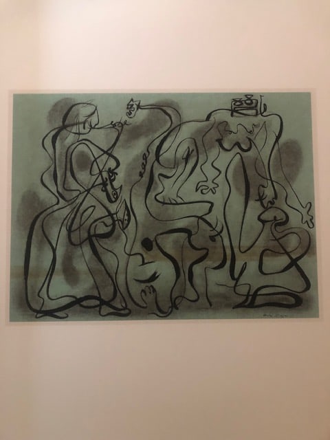 Andre Masson (1896-1987) Rare Lithograph 1981: Title: Andre Masson (1896-1987) Rare Lithograph 1981 Description: 'Lunatiques' 1943. Rare lithograph from 1981 portfolio curated by Carmine Benincasa for Seat Edizioni in Turin. Signed in