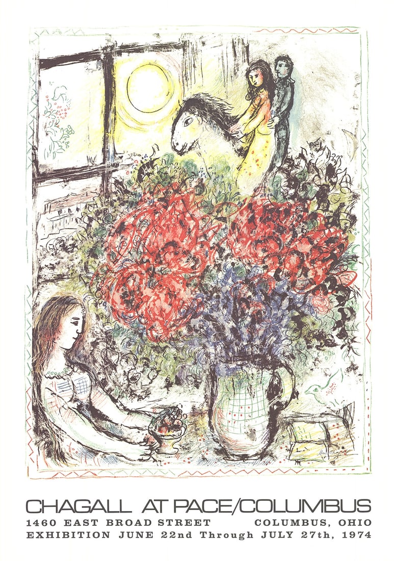 Four Chagall Posters. The Magic Flute For Metropolital Opera, The Abduction of Chloe and Two Othe... - 3