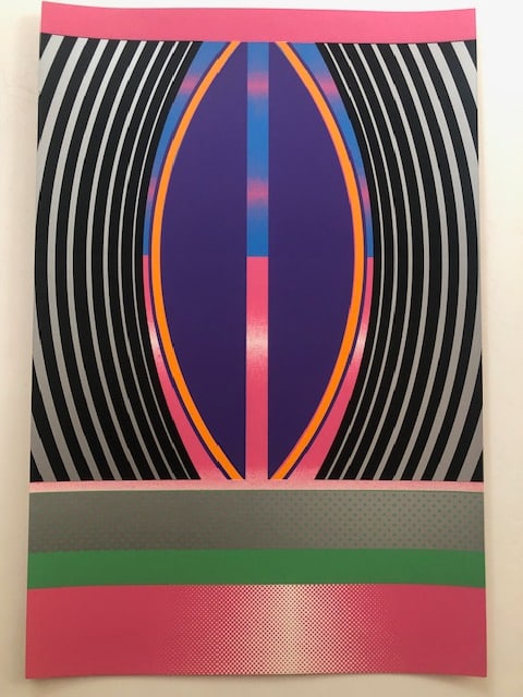 Sir Eduardo Paolozzi (1924-2005) 'Moonstrips Empire News' Series.: Title: Sir Eduardo Paolozzi (1924-2005) 'Moonstrips Empire News' Series. Description: Screenprint on heavy art stock. Vibrant colours. Untitled. Published by editions