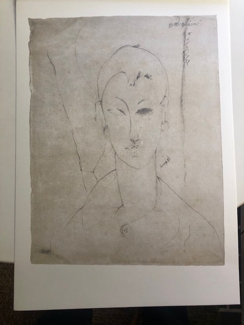 Two Lithographs After Modigliani 1989 - 4