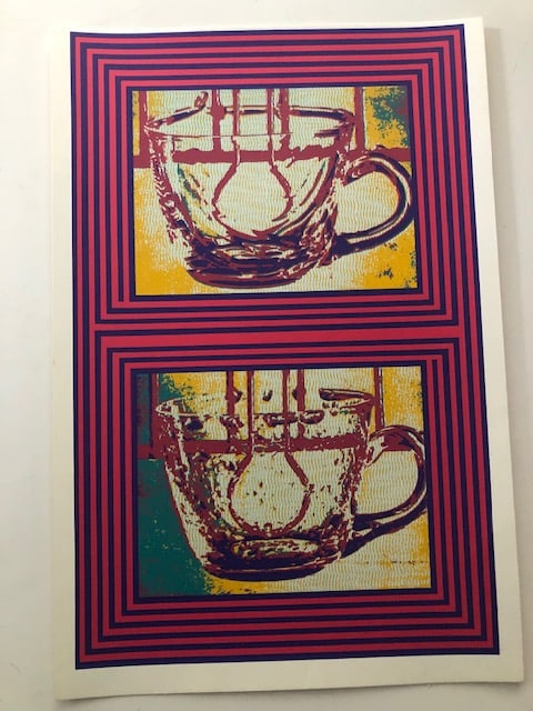 Sir Eduardo Paolozzi (1924-2005) 'Moonstrips Empire News' Series.: Title: Sir Eduardo Paolozzi (1924-2005) 'Moonstrips Empire News' Series. Description: Screenpeint on heavy art paper. Published by Editions Alecto in London in 1967 with their blind stamp and