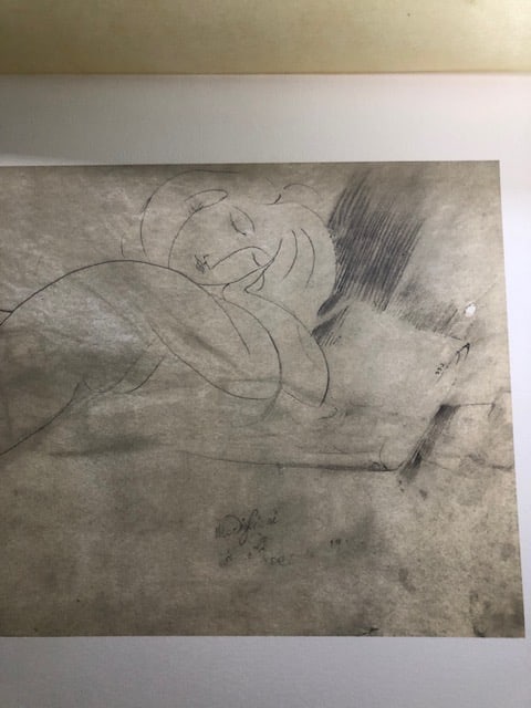 Modgliani Lithograph 1989: Title: Modgliani Lithograph 1989 Description: Rare lithograph ' Nudo coricato' 1917 from a 1989 portfolio curated by Carmine Benincasa for Seat Edizioni in Turin. Signed in plate and numb
