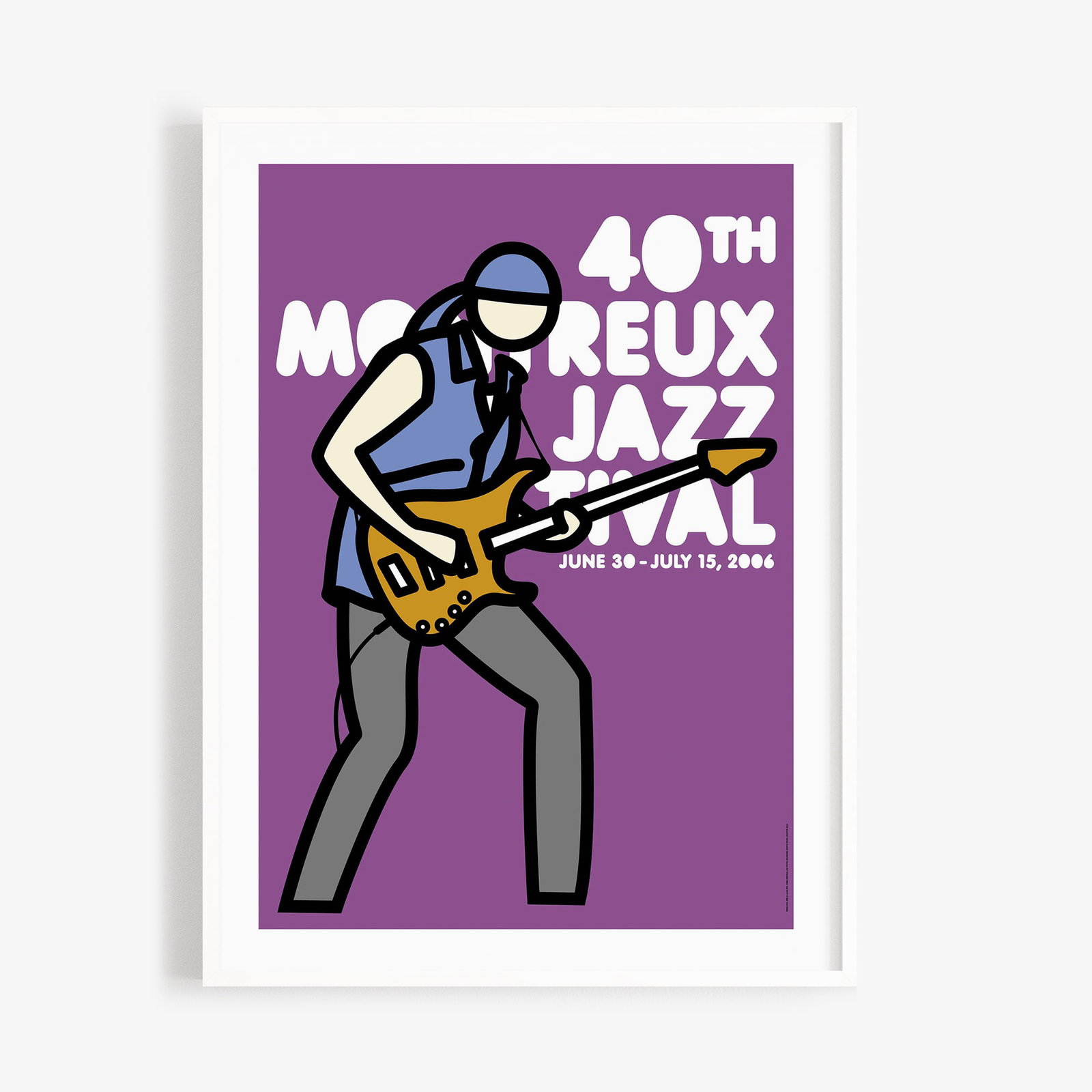 Julien Opie (Purple) For Montreuz Jazz Festival 2006. (1 of 1)