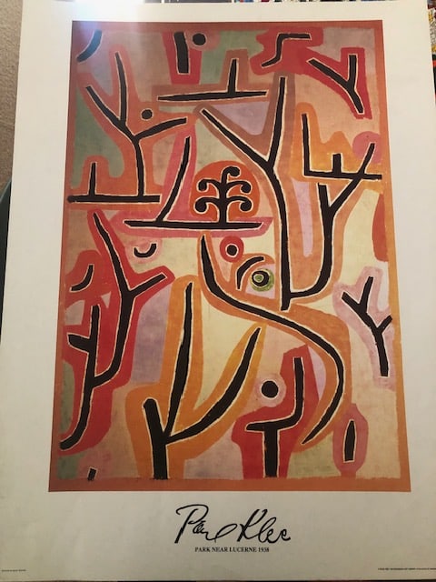 Paul Klee (1879-1940) 'Park Near Lucerne '1938: Title: Paul Klee (1879-1940) 'Park Near Lucerne '1938 Description: Paul Klee was a swiss born German artist. His highly individual style was influenced by expressionism, cubism and