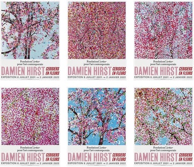 Damien Hirst. Set of Six 'Cherry Blossom' Exhibition Posters (1 of 1)