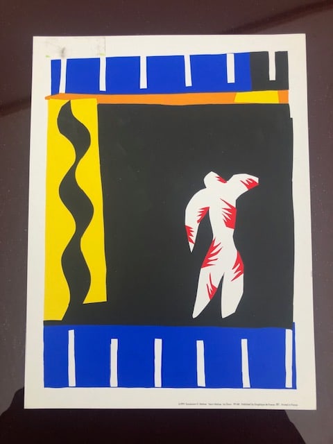 Henri Matisse 'The Clown': Title: Henri Matisse 'The Clown' Description: Henri Matisse iconic 'The Clown'. Approved by Succession Matisse and printed offset lithography on art card in 1991. 12 x 9 inches. 