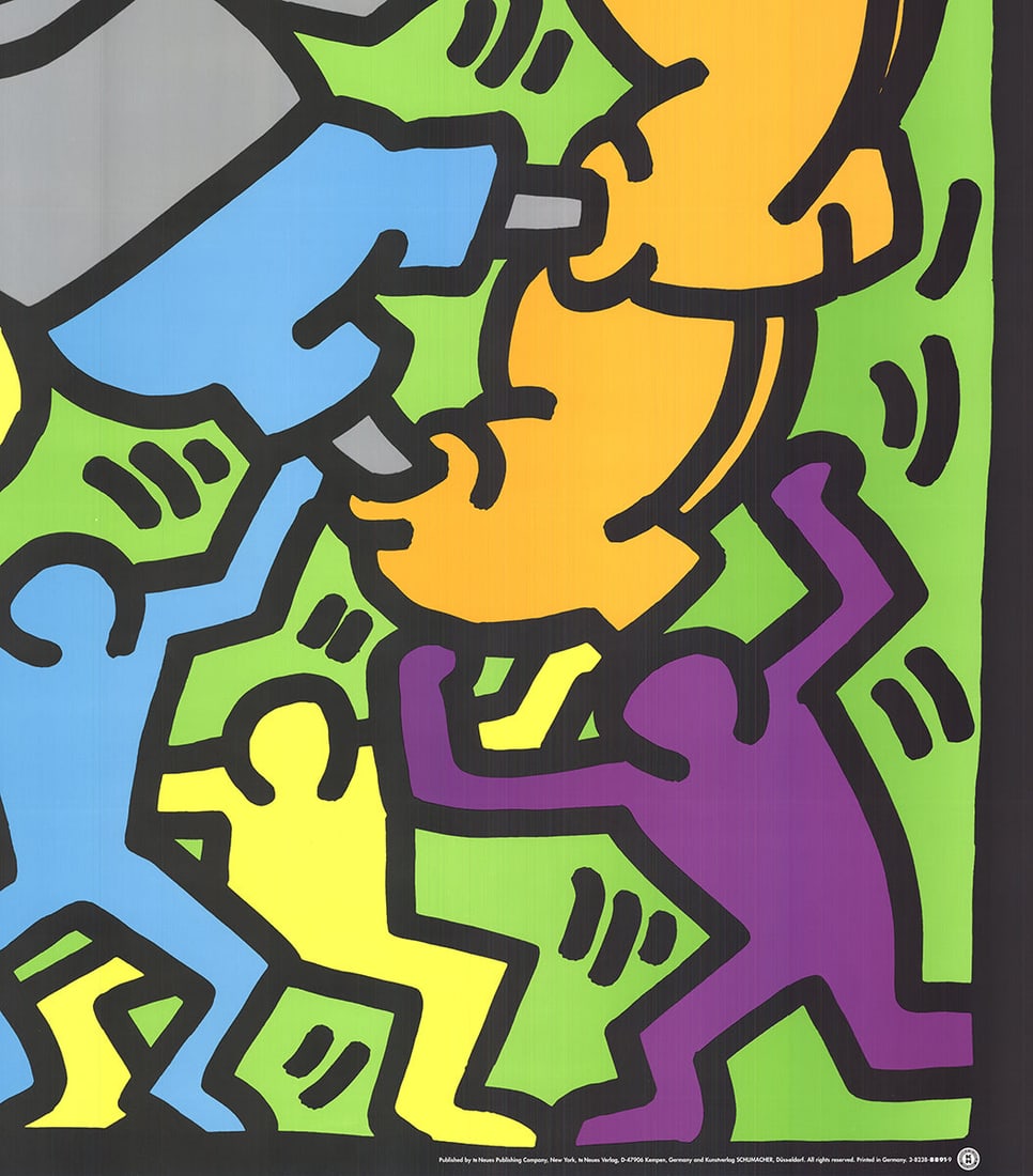 Very Large Keith Haring 'Andy Mouse' Serigraph 1989 - 4