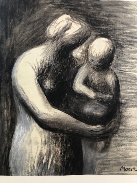 Four (4) Rare Henry Moore Lithographs. 1982 (1 of 8)