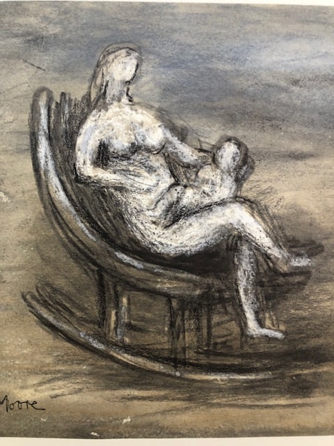 Four (4) Rare Henry Moore Lithographs. 1982 - 2