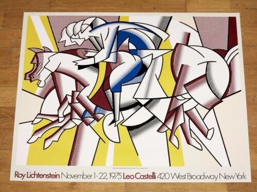 Roy Lichtenstein - 'Red Horseman'. Exhibition Poster. (1 of 1)