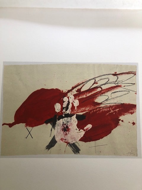 Antoni Tapies (1923-2012) Rare Numbered Lithograph. 1988: Title: Antoni Tapies (1923-2012) Rare Numbered Lithograph. 1988 Description: Antoni Tapies rare lithograph 'Mano bianca' 1980 from Seat Edizioni curated by Carmine Benincasa in Turin. Vg