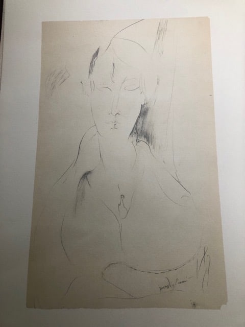 Three (3 ) Rare Lithographs After Modigliani. 1989. - 2