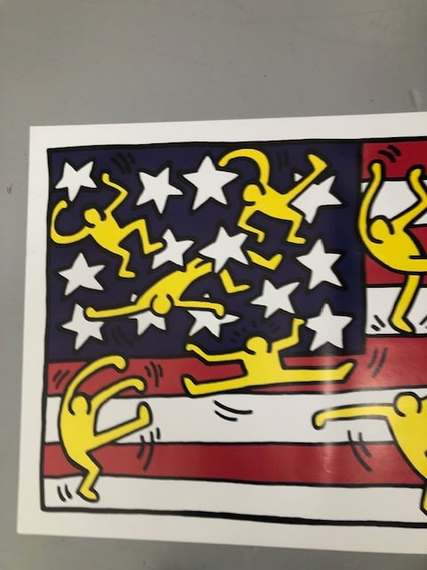 Bundle of Five (5) After Keith Haring 'American Flag' Offset Lithograph - 3