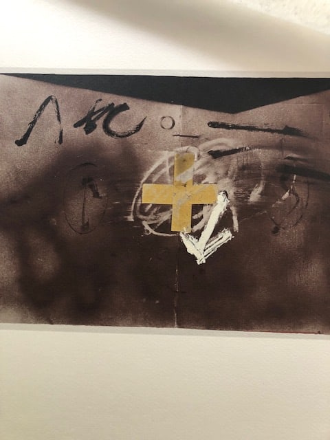 Antoni Tapies (1923-2012) Rare Numbered Lithograph 1982 - 2