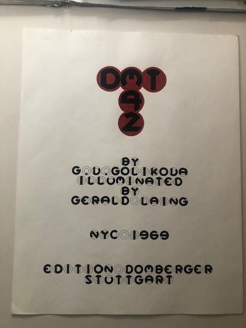 Gerald Laing (1936-2011) Poems By G Golincove. Signed and Numbered Screenprint - 2