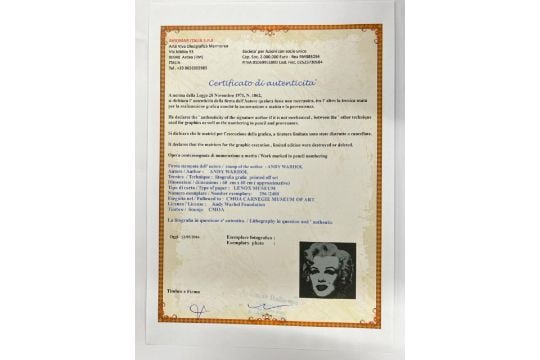 After Andy Warhol (1928 - 1987) 'Mariln Monroe - 3
