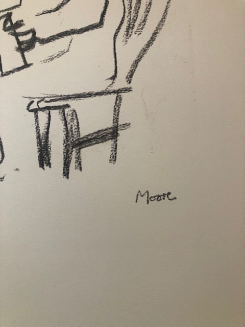 Henry Moore 'Seated Woman - Reading' 1980 - 2