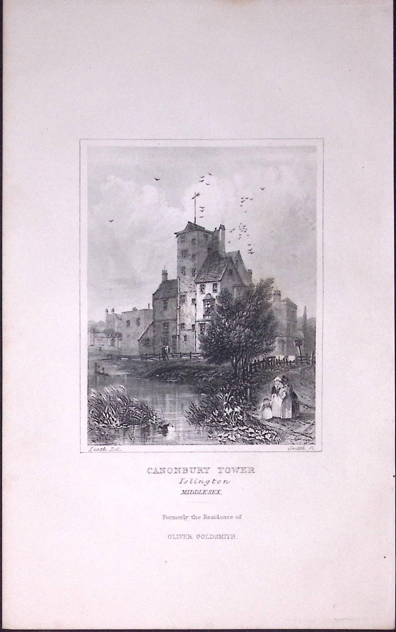 London Islington Canonbury Tower Antique 180 Years-Old Copper Plate Print-100: Title: London Islington Canonbury Tower Antique 180 Years-Old Copper Plate Print-100 Description: This Antique Copper Plate Engraving Has Been Removed from an Antique Edition of. Thomas Dugdale