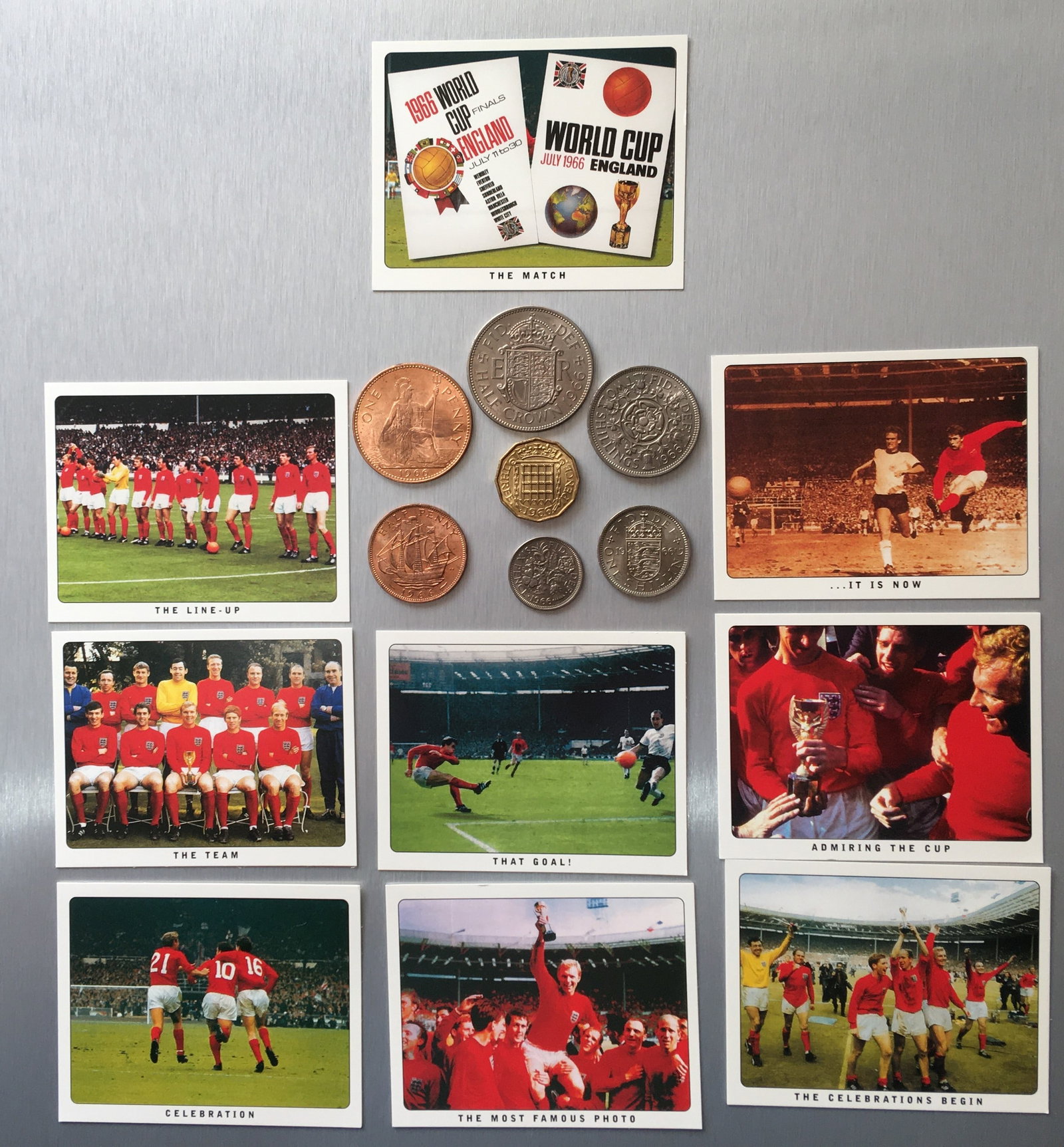 England World Cup 1966 Complete Year Set of Coinage & Collectors Cards: Title: England World Cup 1966 Complete Year Set of Coinage & Collectors Cards Description: England World Cup 1966 Complete Year Set of Coinage & Collectors Cards The 1966 Contains