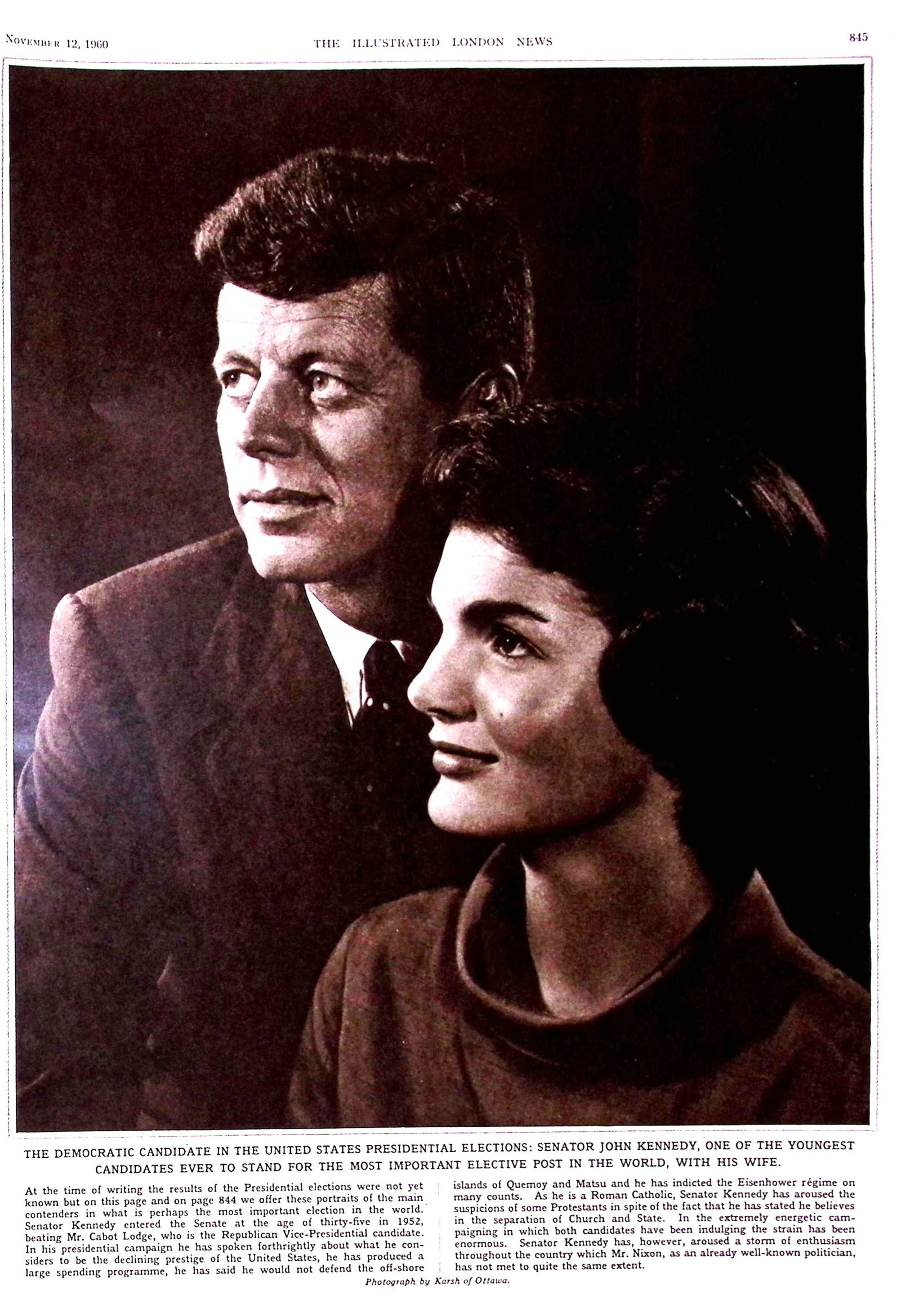 JF Kennedy & Jacqueline America’s Dream Couple 1960 Front Page Cover: Title: JF Kennedy & Jacqueline America’s Dream Couple 1960 Front Page Cover Description: JF Kennedy & Jacqueline America’s Dream Couple 1960 Front Page Cover This
