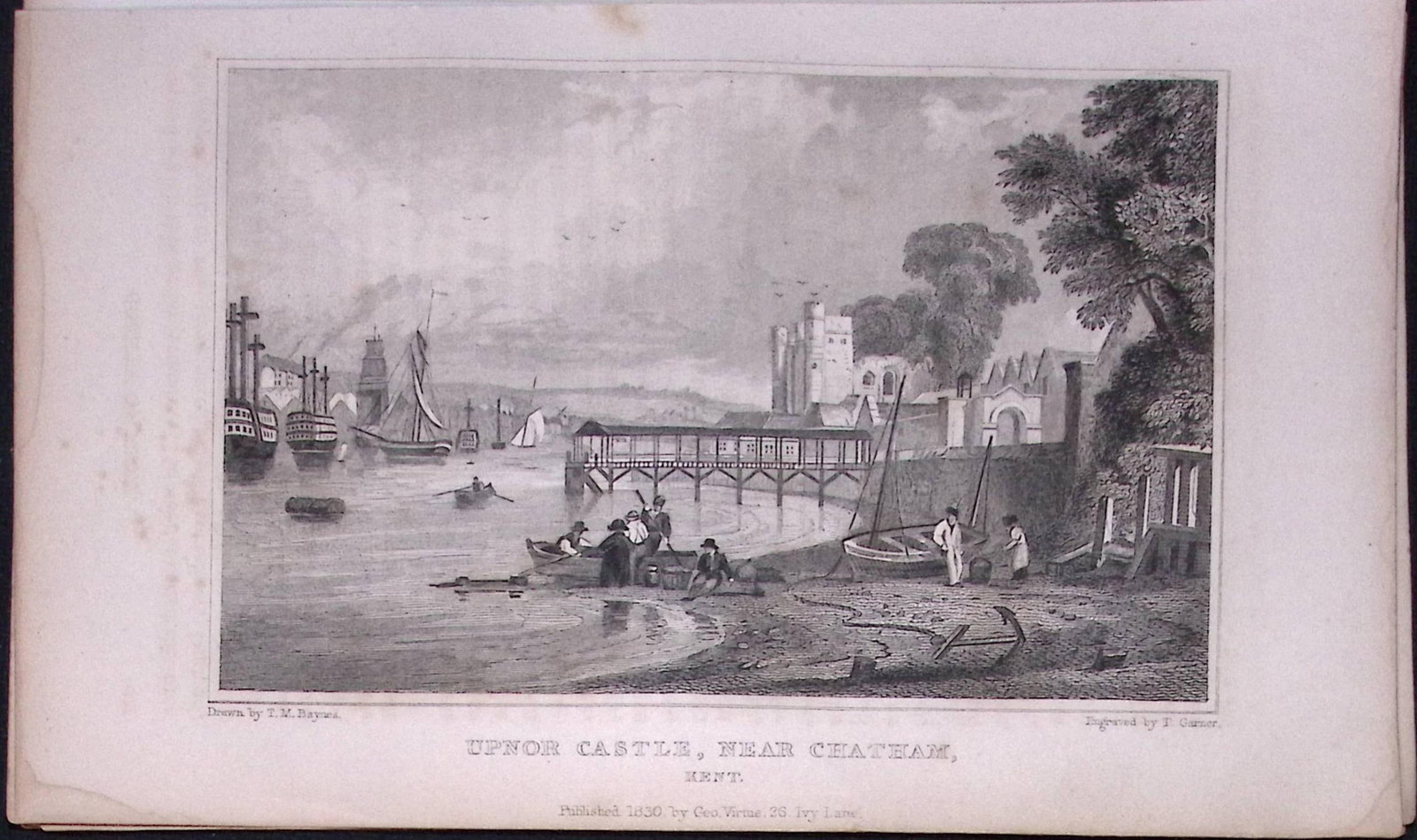 Upnor Castle Near Chatham Kent 1829 Antique 197 Years-Old Steel Engraving-51: Title: Upnor Castle Near Chatham Kent 1829 Antique 197 Years-Old Steel Engraving-51 Description: This Antique Print Was Removed from a 197-Year-Old Edition of. W. H. Ireland's Study of Th