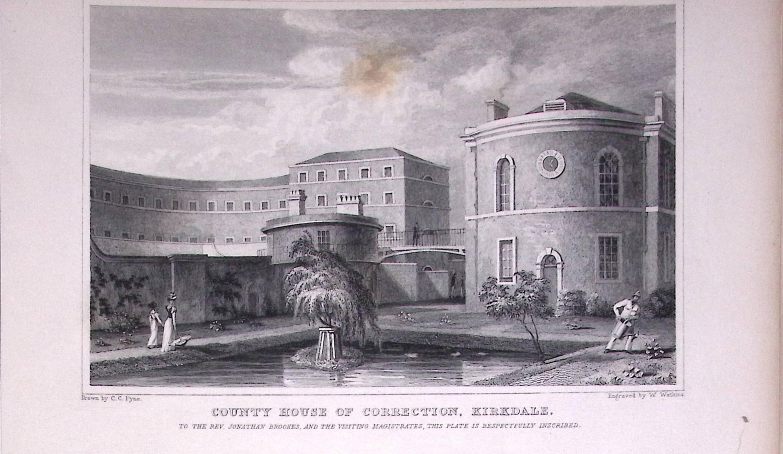 Liverpool Kirkdale Correction Centre Antique 195 Years-Old Steel-Engraving-47: Title: Liverpool Kirkdale Correction Centre Antique 195 Years-Old Steel-Engraving-47 Description: Antique Steel Engraving Was Removed from a 195-Year-Old Edition of. Lancashire Illustrated in a