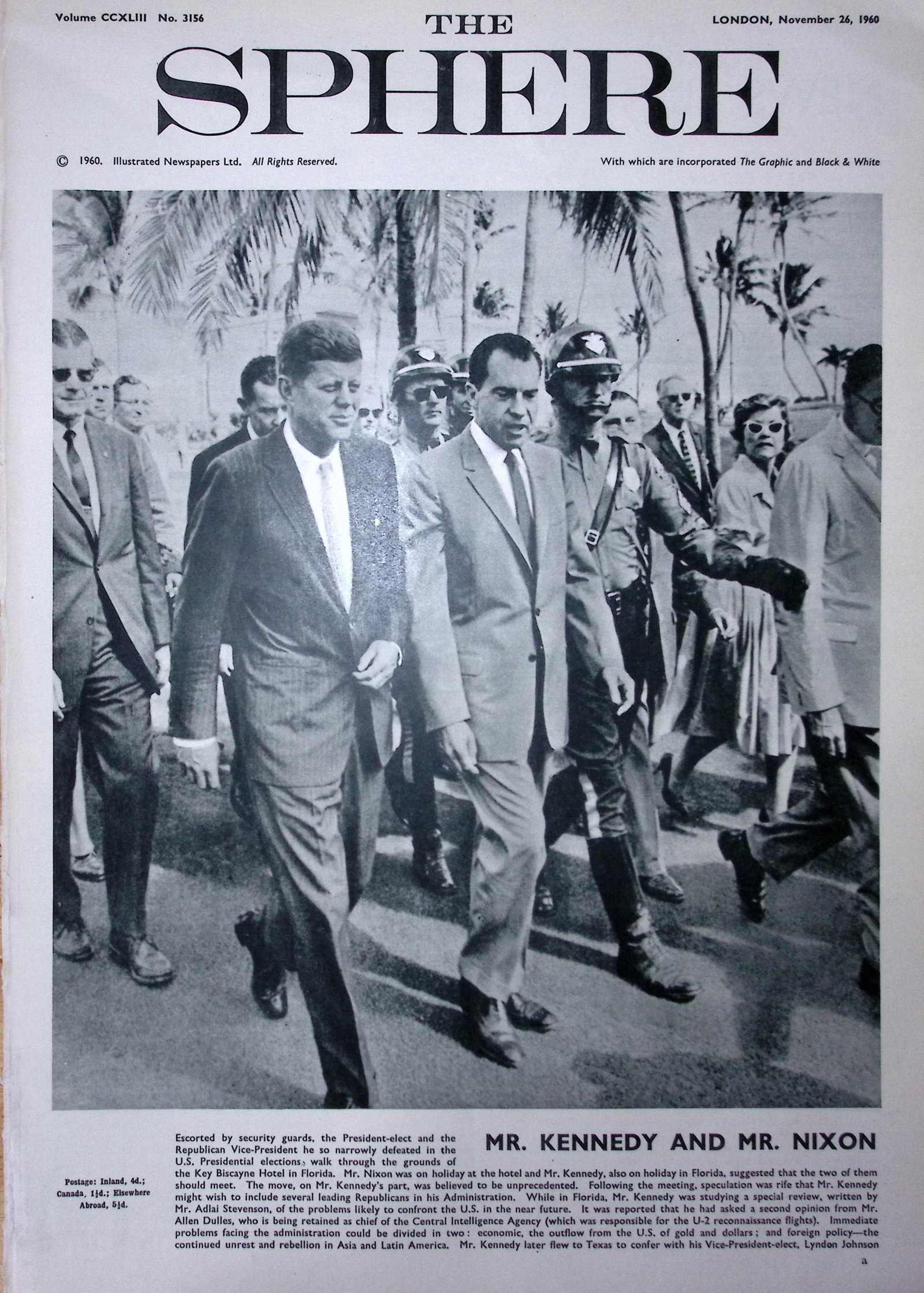 JF Kennedy And Richard Nixon Original 1960 Newspaper.: Title: JF Kennedy And Richard Nixon Original 1960 Newspaper. Description: JF Kennedy And Richard Nixon Original 1960 Newspaper. Complete 65 Years-Old Original the Sphere Newspaper. Please Study