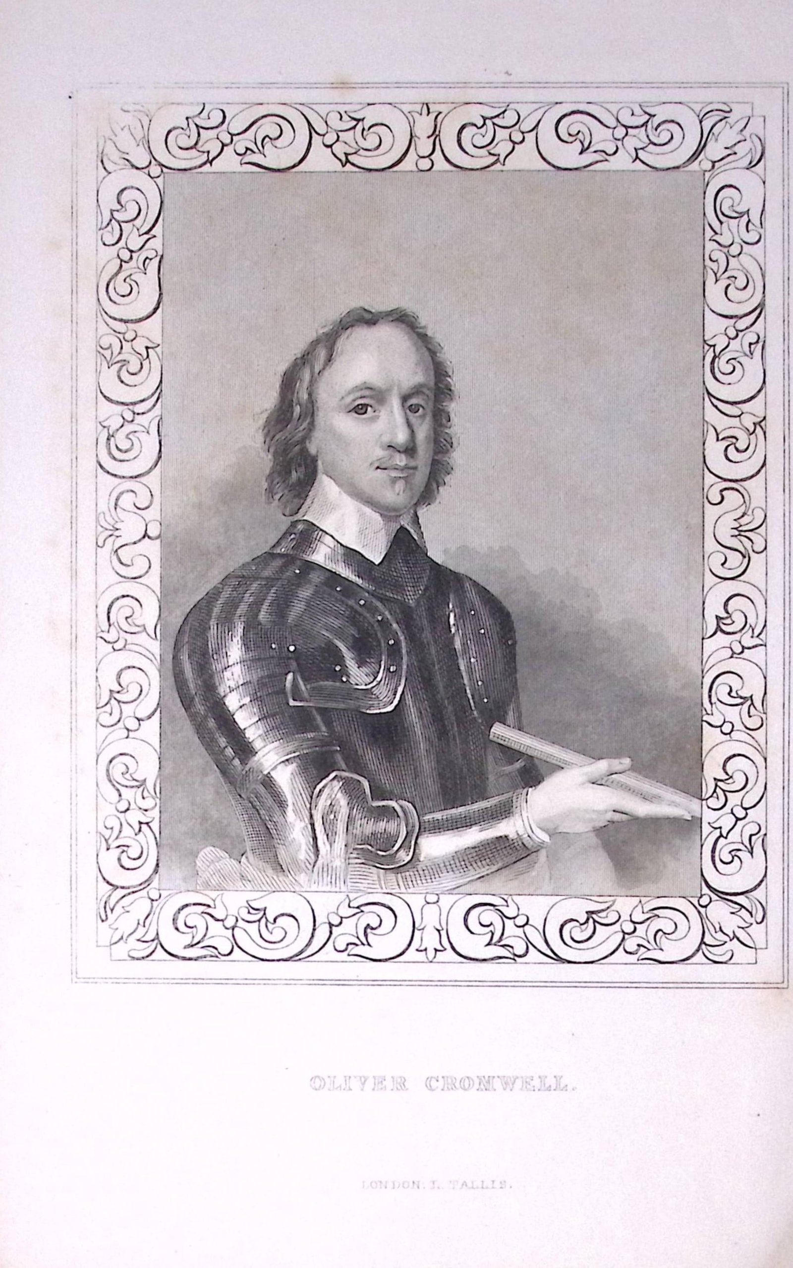 Oliver Cromwell Portrait Antique 180 Years-Old Copper Plate Print-107: Title: Oliver Cromwell Portrait Antique 180 Years-Old Copper Plate Print-107 Description: This Antique Copper Plate Engraving Has Been Removed from an Antique Edition of. Thomas Dugdale Curiosities