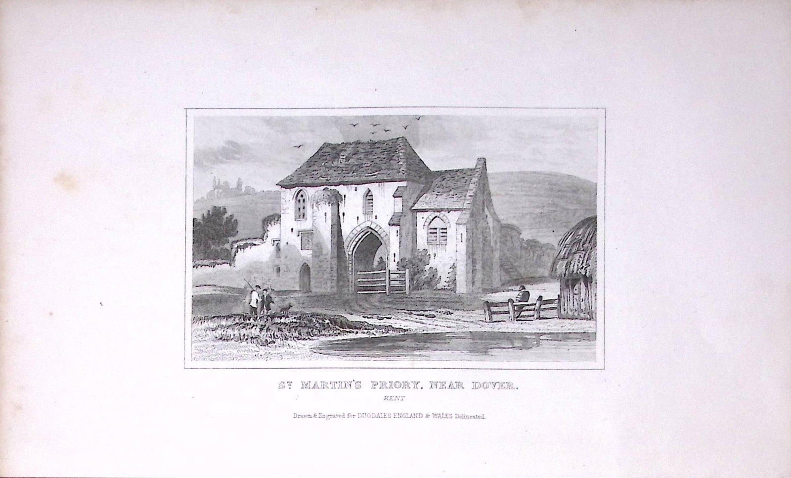 St Martins Priory Dover Antique 180 Years-Old Copper Plate Print-72: Title: St Martins Priory Dover Antique 180 Years-Old Copper Plate Print-72 Description: This Antique Copper Plate Engraving Has Been Removed from an Antique Edition of. Thomas Dugdale Curiositi