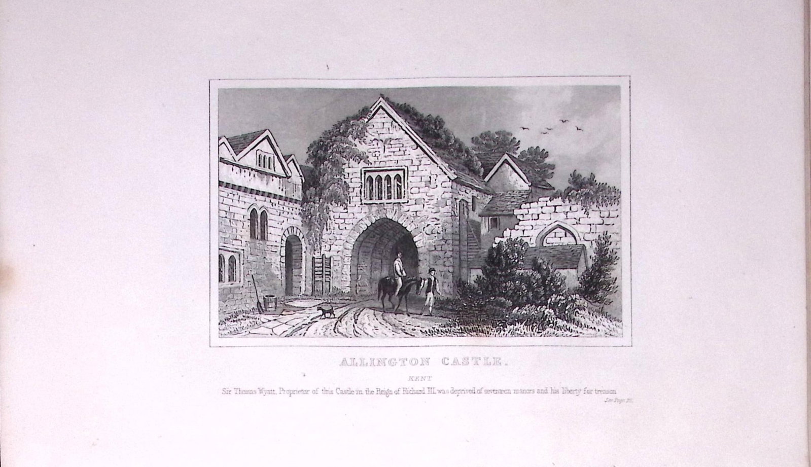 Allington Castle Kent Antique 180 Years-Old Copper Plate Print-99: Title: Allington Castle Kent Antique 180 Years-Old Copper Plate Print-99 Description: This Antique Copper Plate Engraving Has Been Removed from an Antique Edition of. Thomas Dugdale Curiosities of
