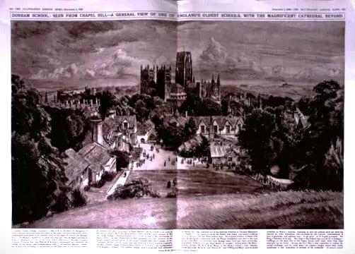 Durham School Scene from Chapel Hill 1960 4 Page Supplement. (1 of 3)