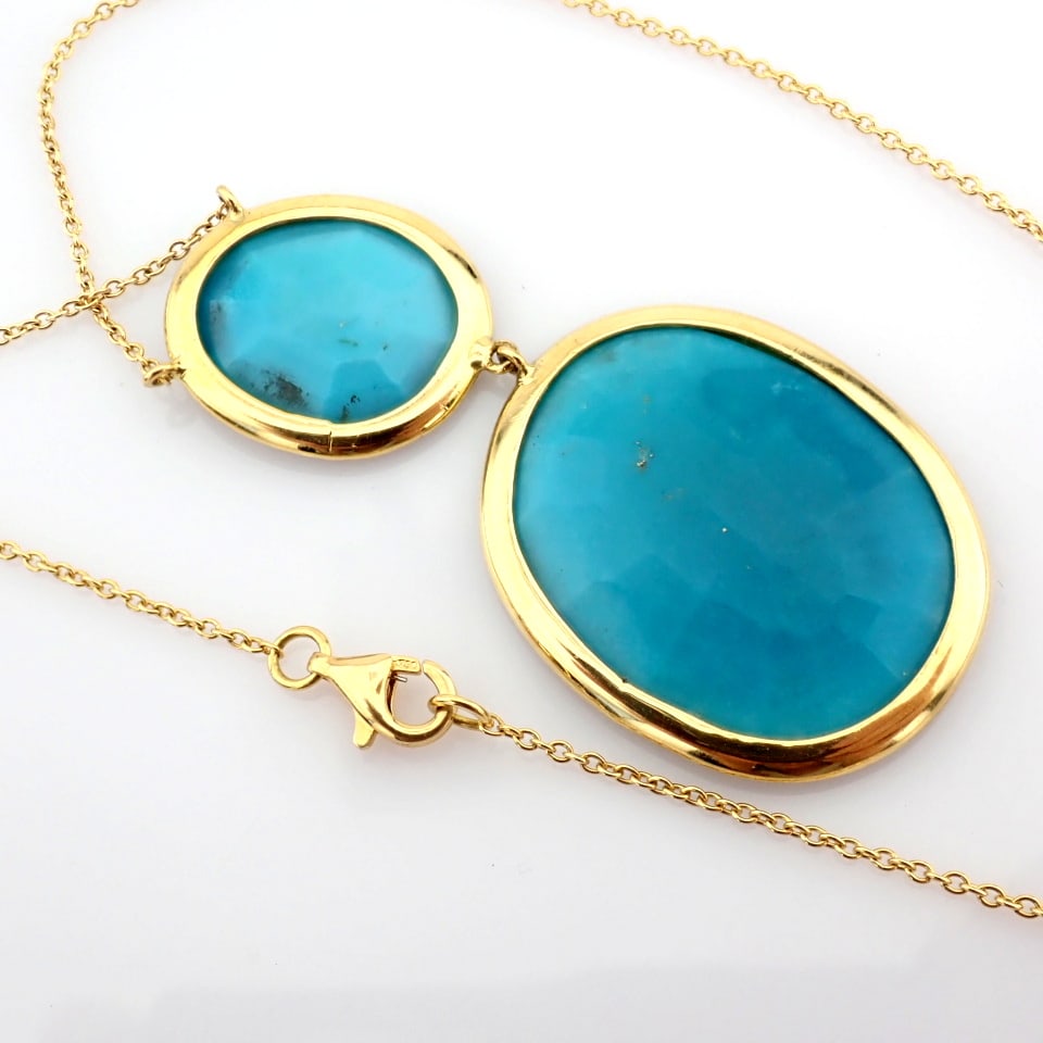 Natural Diamond 18K Yellow Gold Necklace - 5