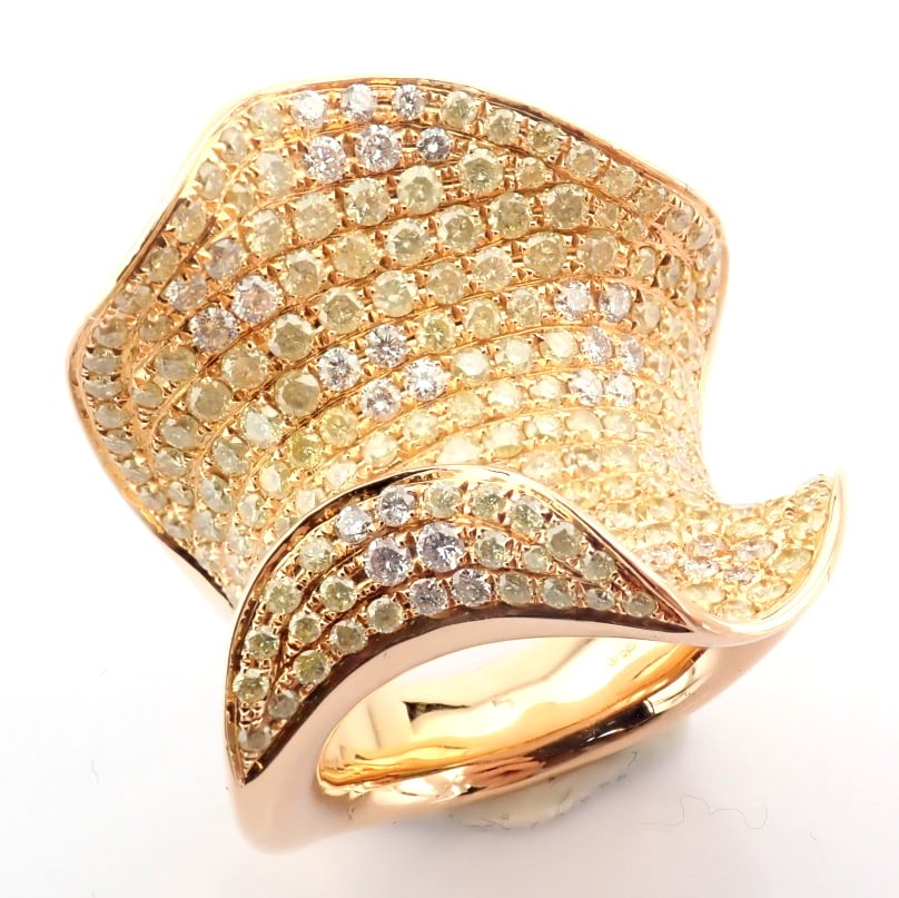 Natural Diamond 18K Rose/Pink Gold Ring: Title: Natural Diamond 18K Rose/Pink Gold Ring Description: 18K rose gold ring detailed with brilliant diamonds -------------------------------------------------- • METALS AND WEIGHTS