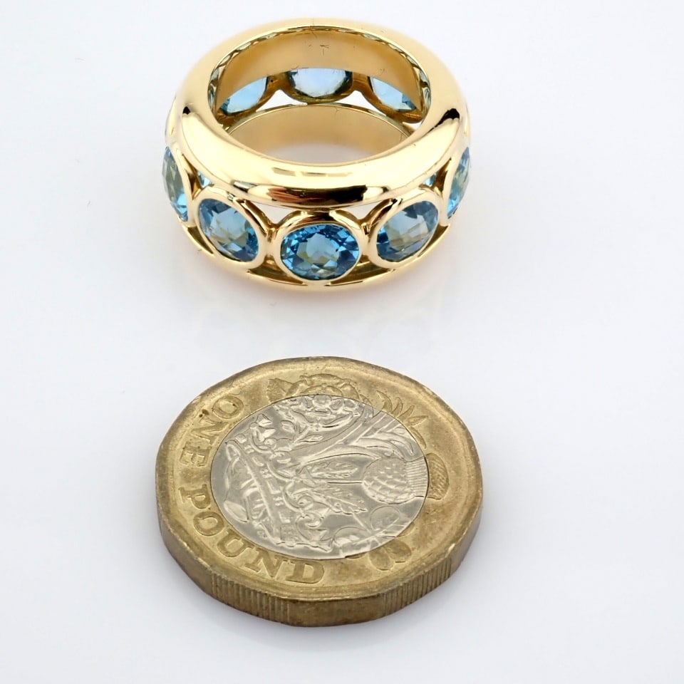 Natural Diamond 14K Yellow Gold Ring - 4