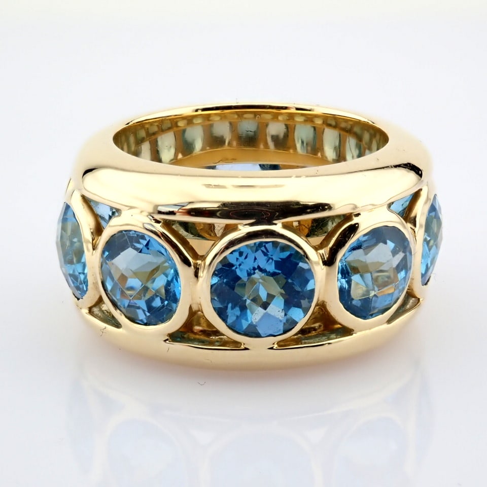 Natural Diamond 14K Yellow Gold Ring - 5