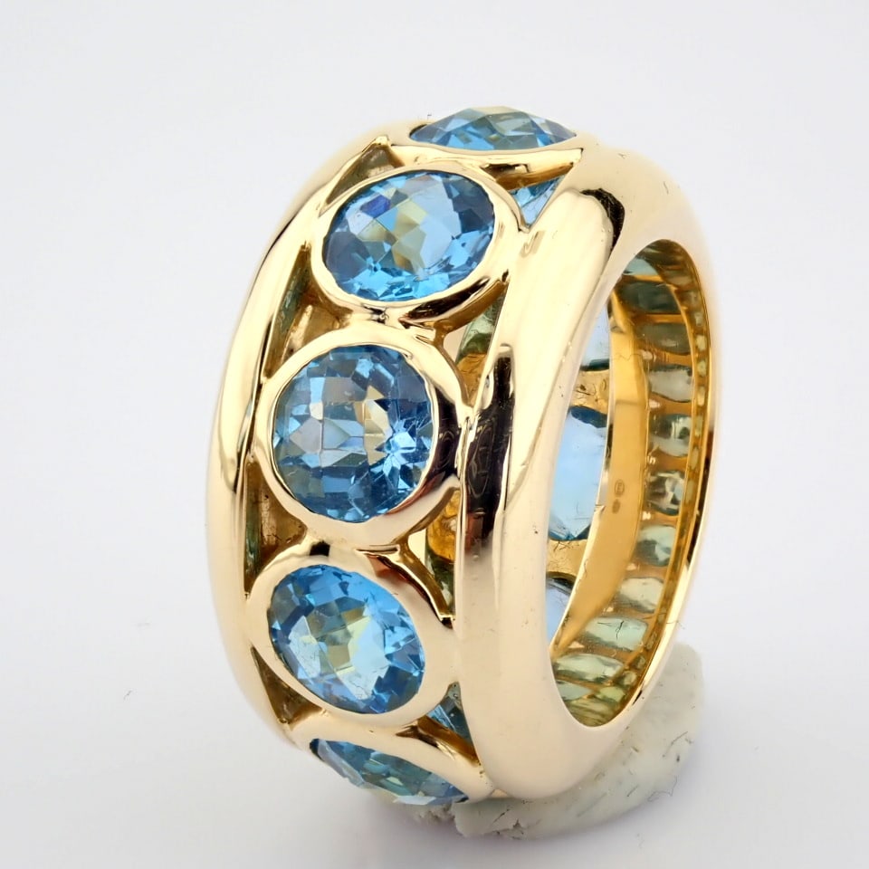 Natural Diamond 14K Yellow Gold Ring - 6