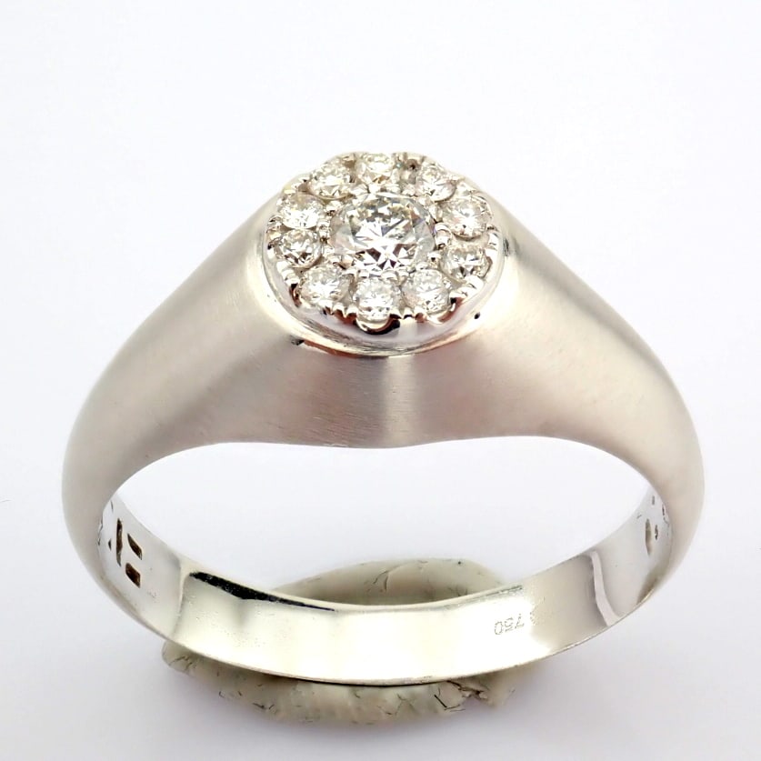 Natural Diamond 18K White Gold Ring (1 of 11)