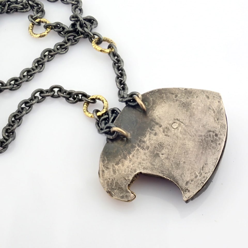 Natural Diamond 18K Yellow Gold Necklace - 8