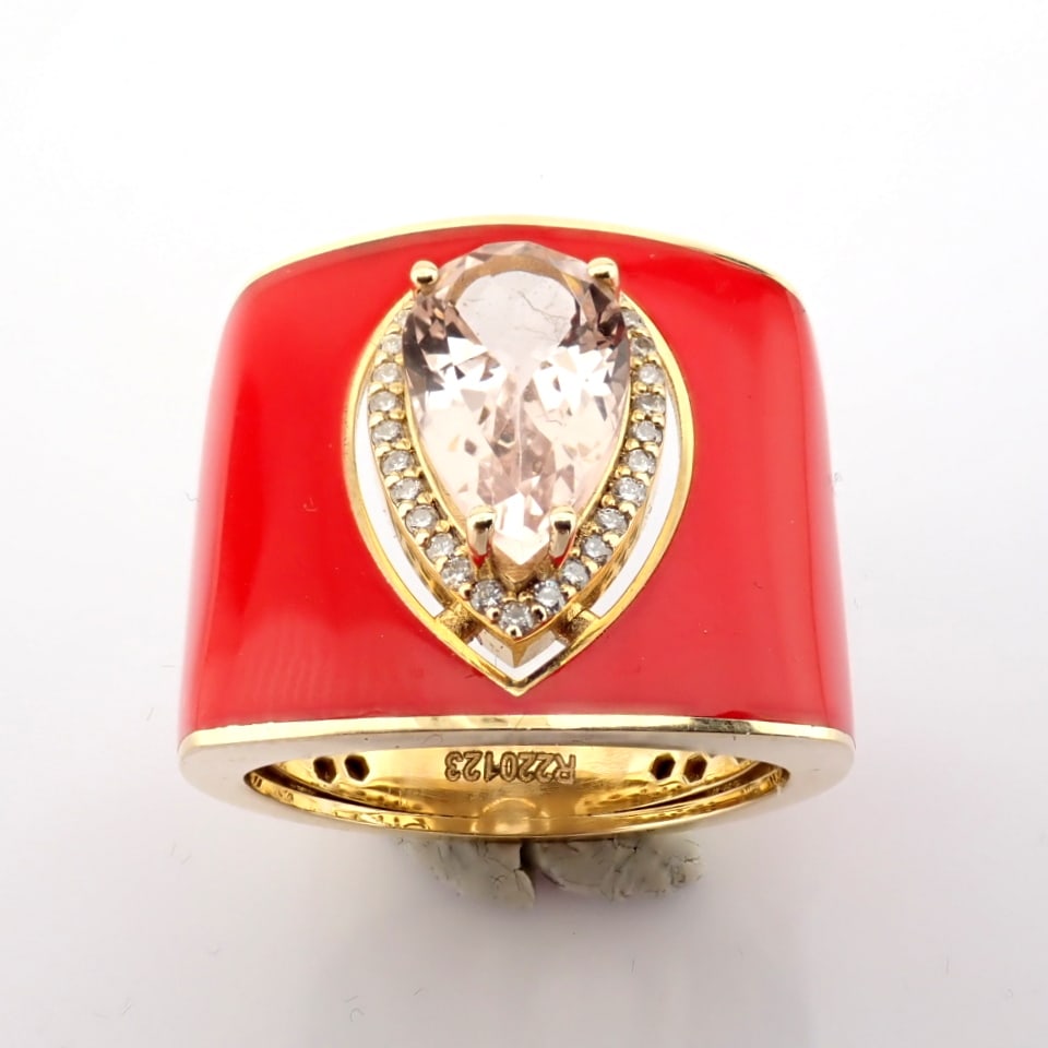 Natural Diamond 14K Yellow Gold Ring - 6