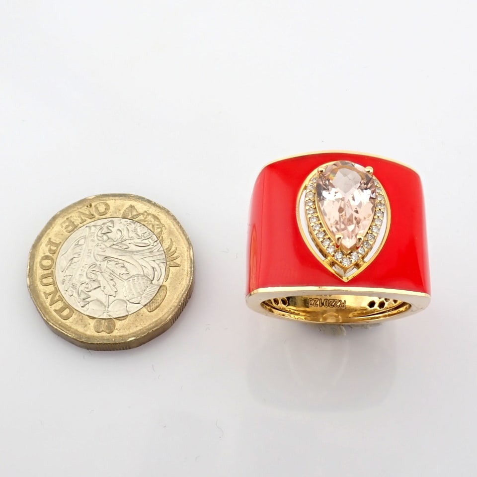 Natural Diamond 14K Yellow Gold Ring - 7