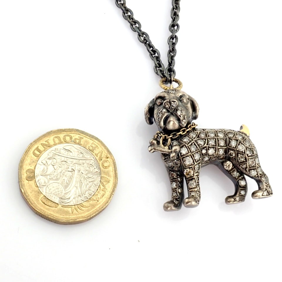 Natural Diamond 18K Yellow Gold Necklace - 6