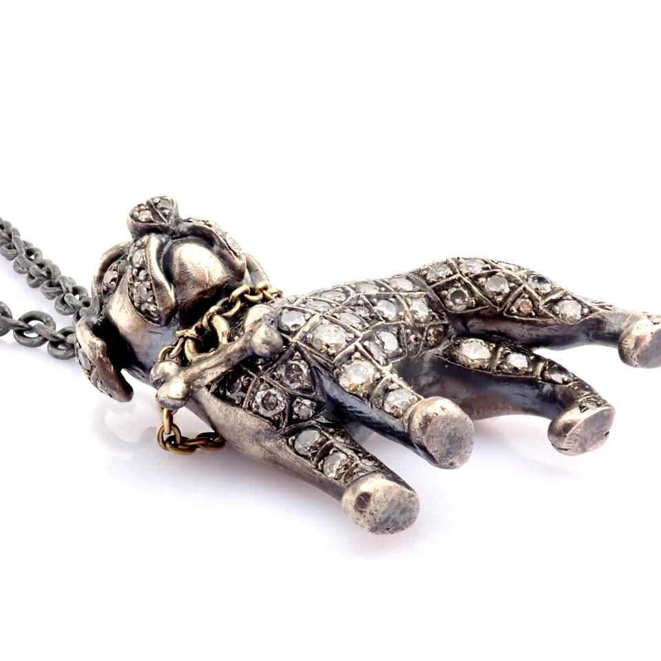 Natural Diamond 18K Yellow Gold Necklace - 7