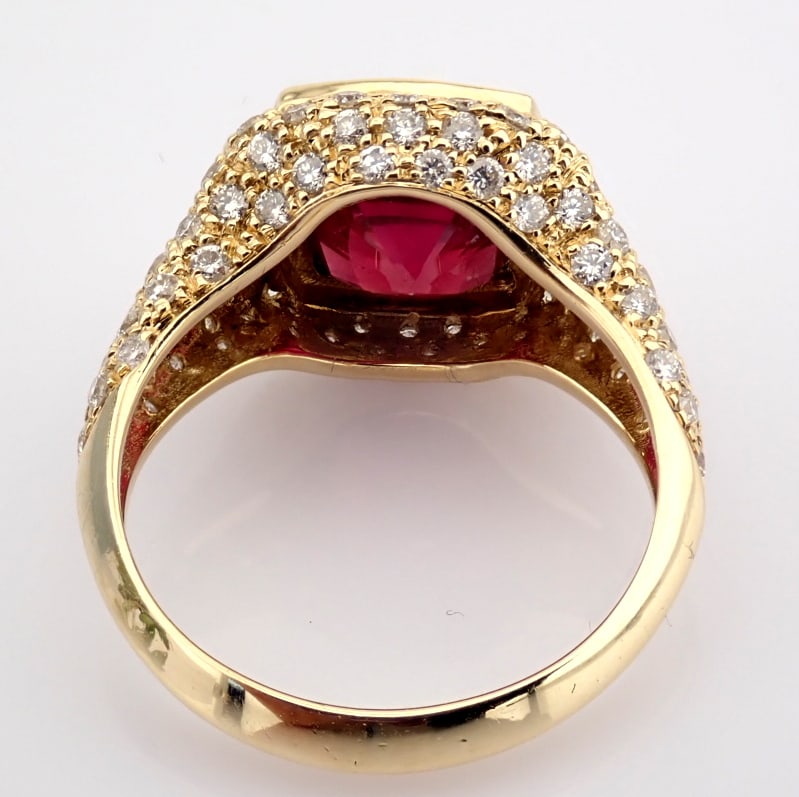 Natural Diamond 14K Yellow Gold Ring - 2
