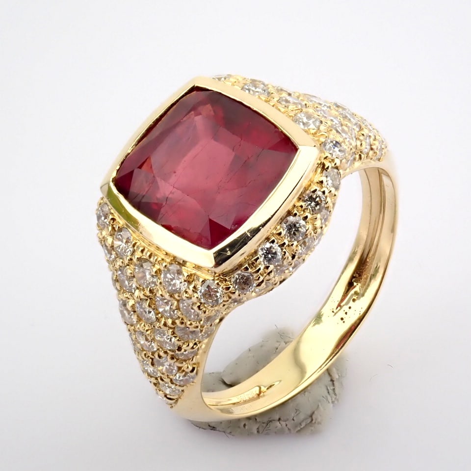 Natural Diamond 14K Yellow Gold Ring - 5